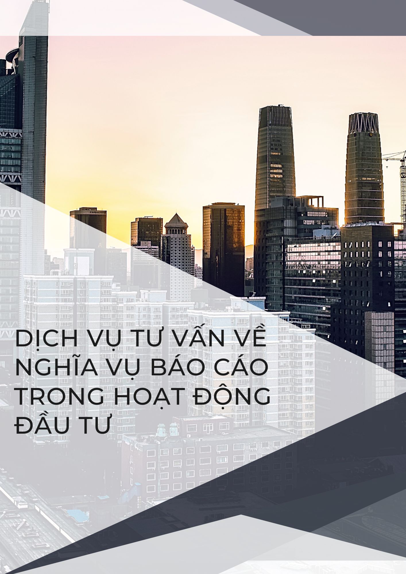 Dịch vụ Tư vấn về nghĩa vụ báo cáo trong hoạt động đầu tư